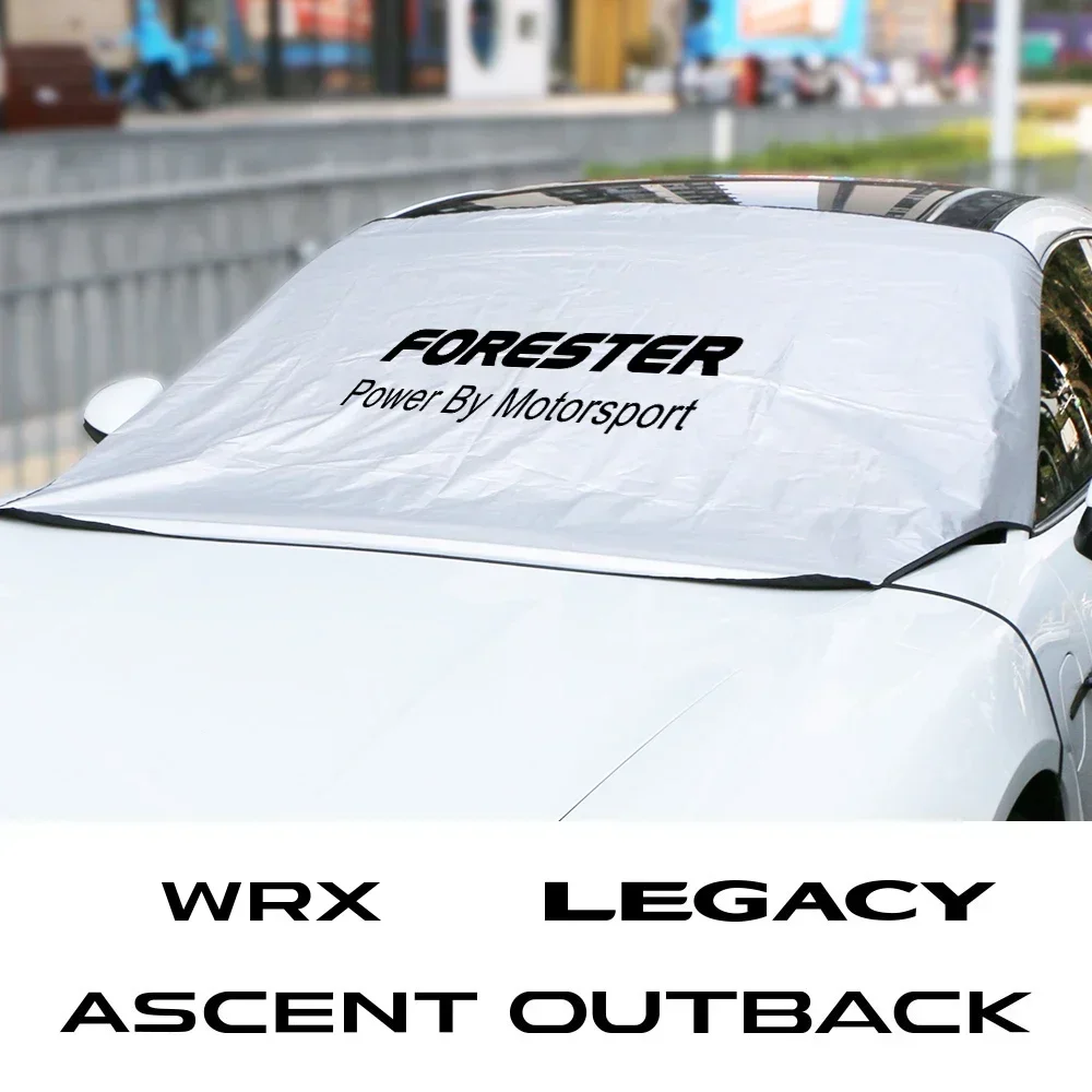 For Subaru Forester XV Outback Legacy WRX BRZ Ascent Car Windshield Sunshade Front Window Winter Snow Cover Auto Accessories