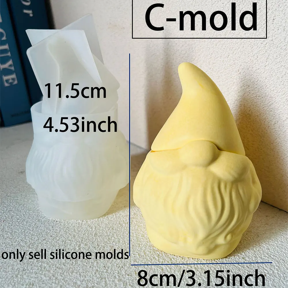 Moule En Silicone Pour Bougies De Noël - Forme Chaussure/botte Du Père Noël - Pour Résine, Plâtre, Béton Aussi