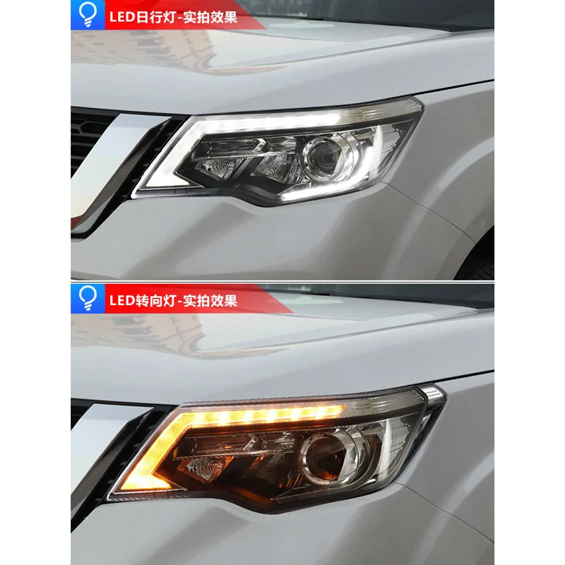 로드 업 헤드램프 어셈블리, 18-20 신제품 적용 가능, LED 주간 주행 램프, 물 회전 LED 변속기