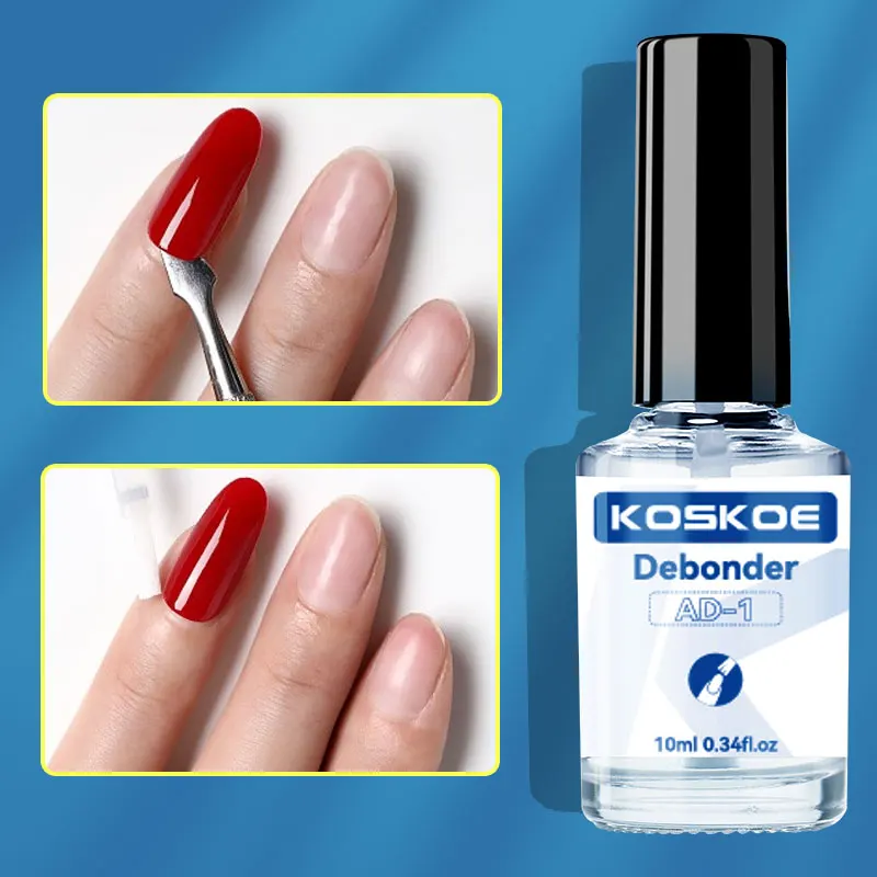 KOSKOE-Colle dégrati ante pour enlever les faux ongles, liquide transparent, dissolvant rapide, vernis gel, biscuits, 10ml