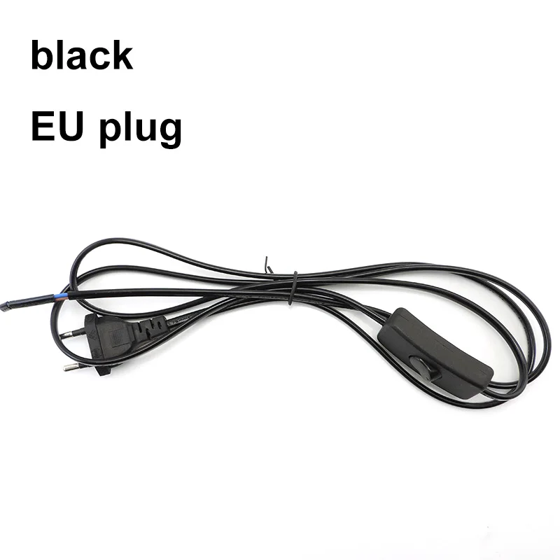 Universal 1.8m Power Cord with On-Off Switch for LED Lighting - EU/US Plug