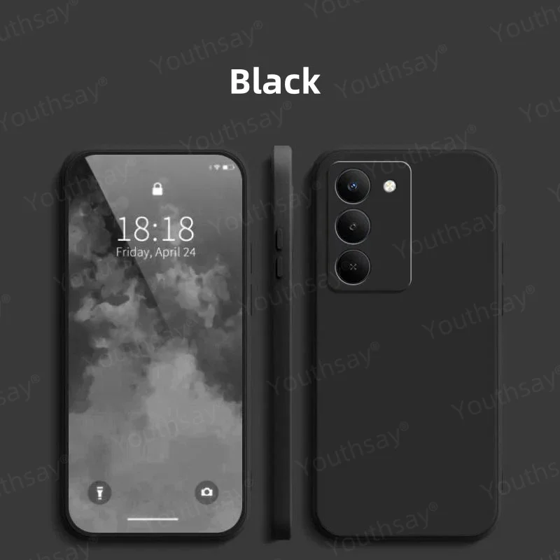 Liquid Silicone Soft TPU Phone Bumper Case Cover - Original Protective Shell