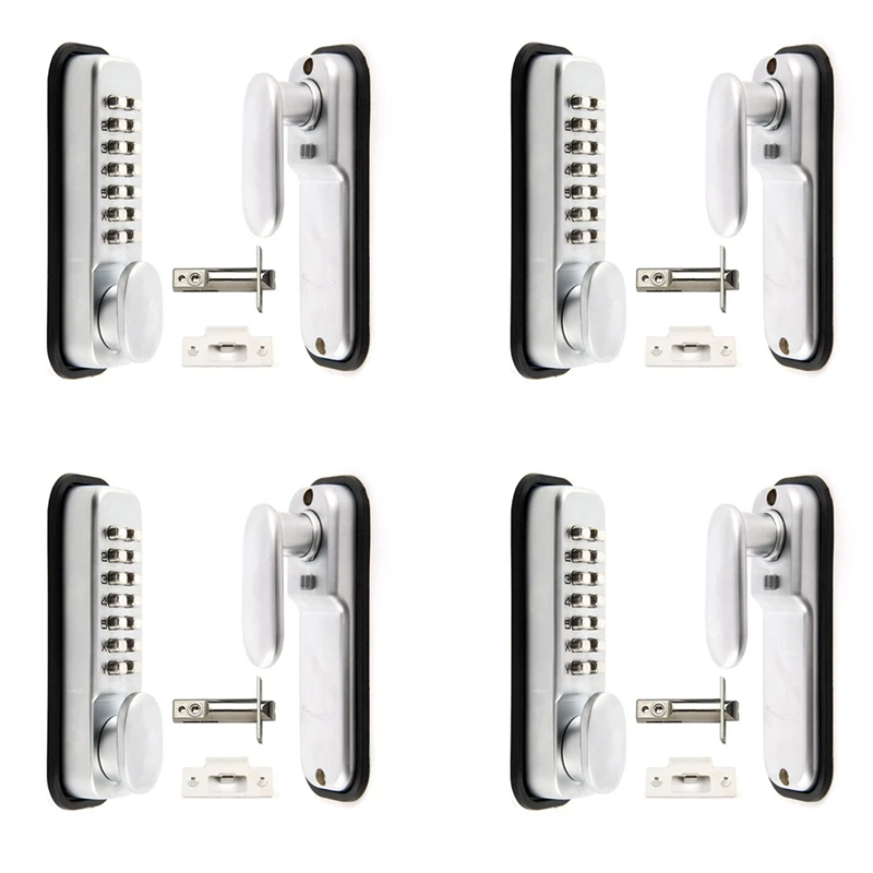 

4X Digital Push Button Door Lock Key Pad Code Combination Access Mechanical Keyless