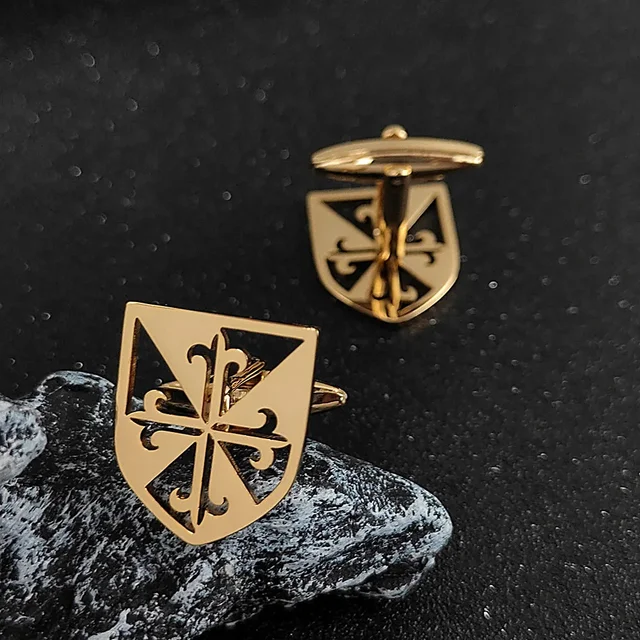 High-end Anchor Rudder Men's Cufflinks Personality Business French Shirts Cuff Links Tie Clip Lapel Pin Navy Style Gifts for Men