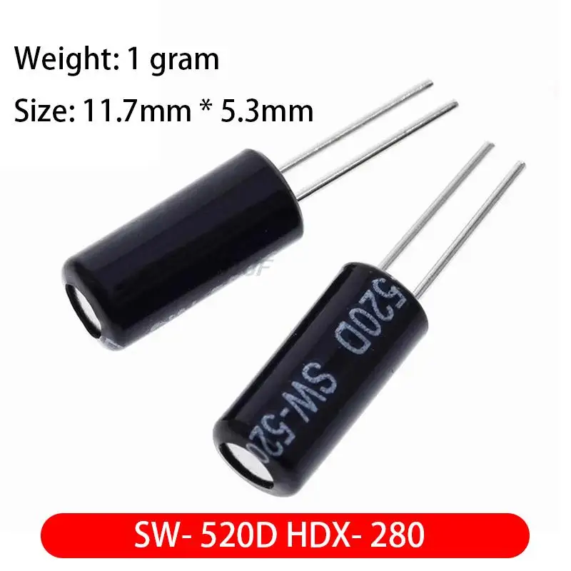 10 Stück SW-520D HDX-2801 Vibrationskugel Winkel Neigungsschalter Sensor – Detail 1
