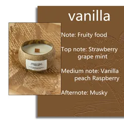Handmade Coconut Shell Scented Candle with Natural Soy Wax - Perfect Festival Gift and Home Decor (Vanilla)