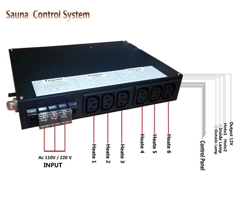 infrared sauna control panel