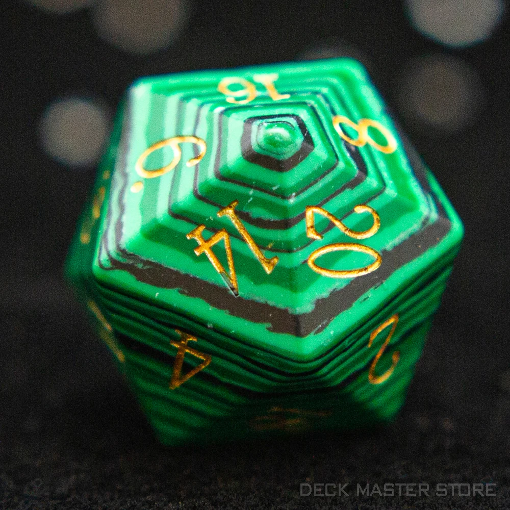 

Green Malachite Dice Polyhedral Gemstone Various Shapes Digital D20 DnD Dice for D&D TRPG Magic Tabletop Games Board Games Dice