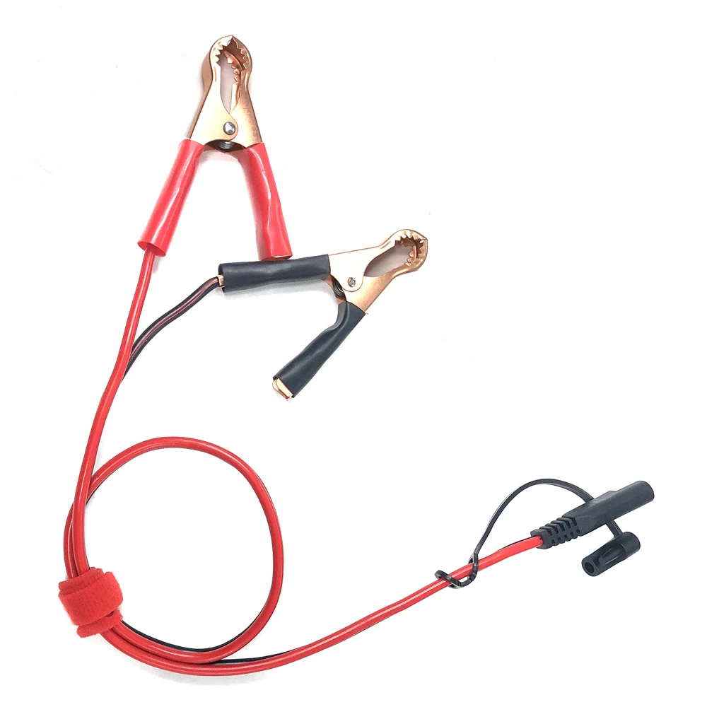 

Battery Alligator Clip to Sae Connector Extension Cable 16AWG Sae 2 Pin Quick Disconnect to Alligator Clamps Connectors Cord