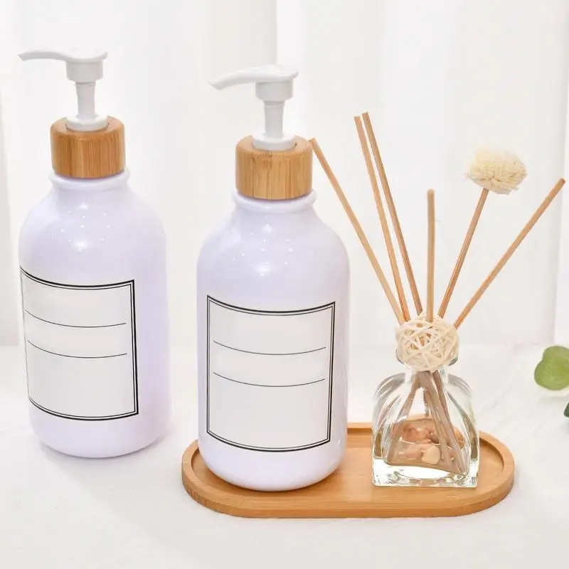 Wood Vanity Tray Bamboo Bathroom Counter Perfume Soap Tray Bathroom Kitchen Home Decor Soap Dispenser