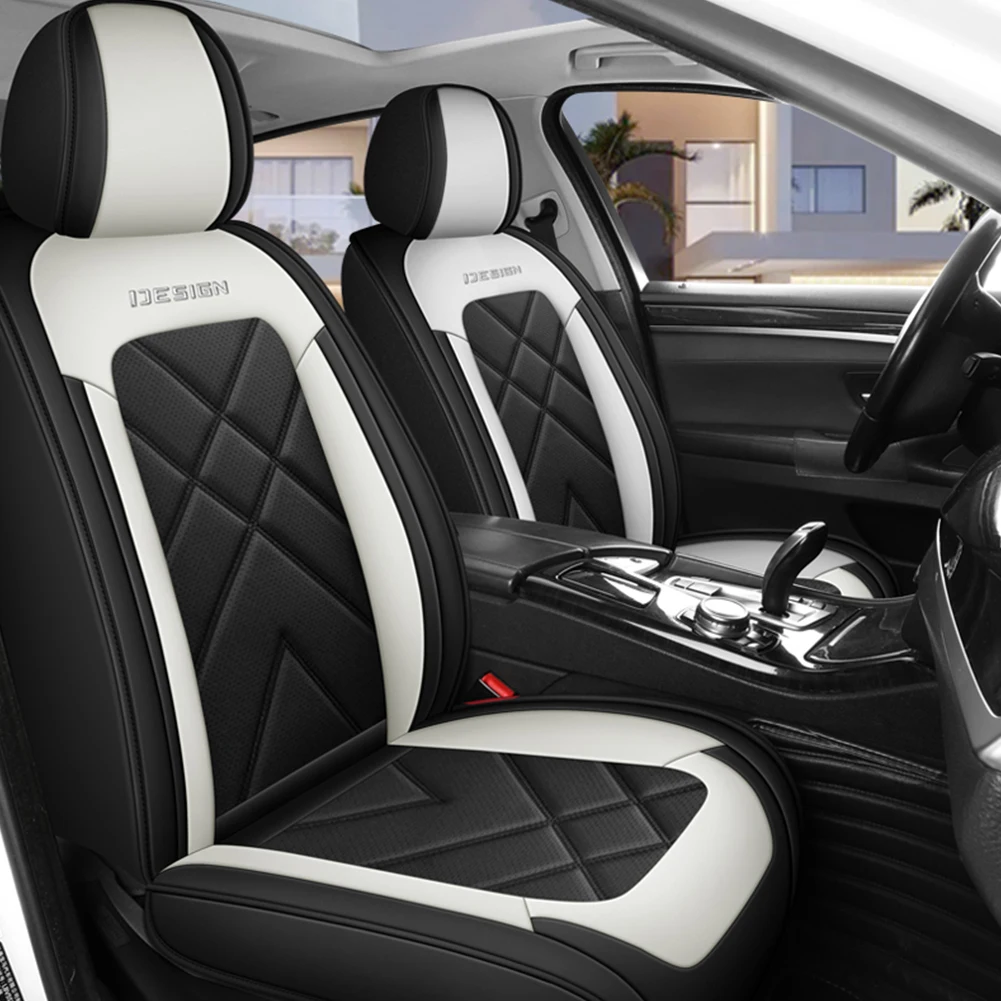 

Universal Car Seat Covers PU Leather Seat Cushion Cover Protector Pad Sweatproof Auto Chair Front Rear Split Seats Cover Pads