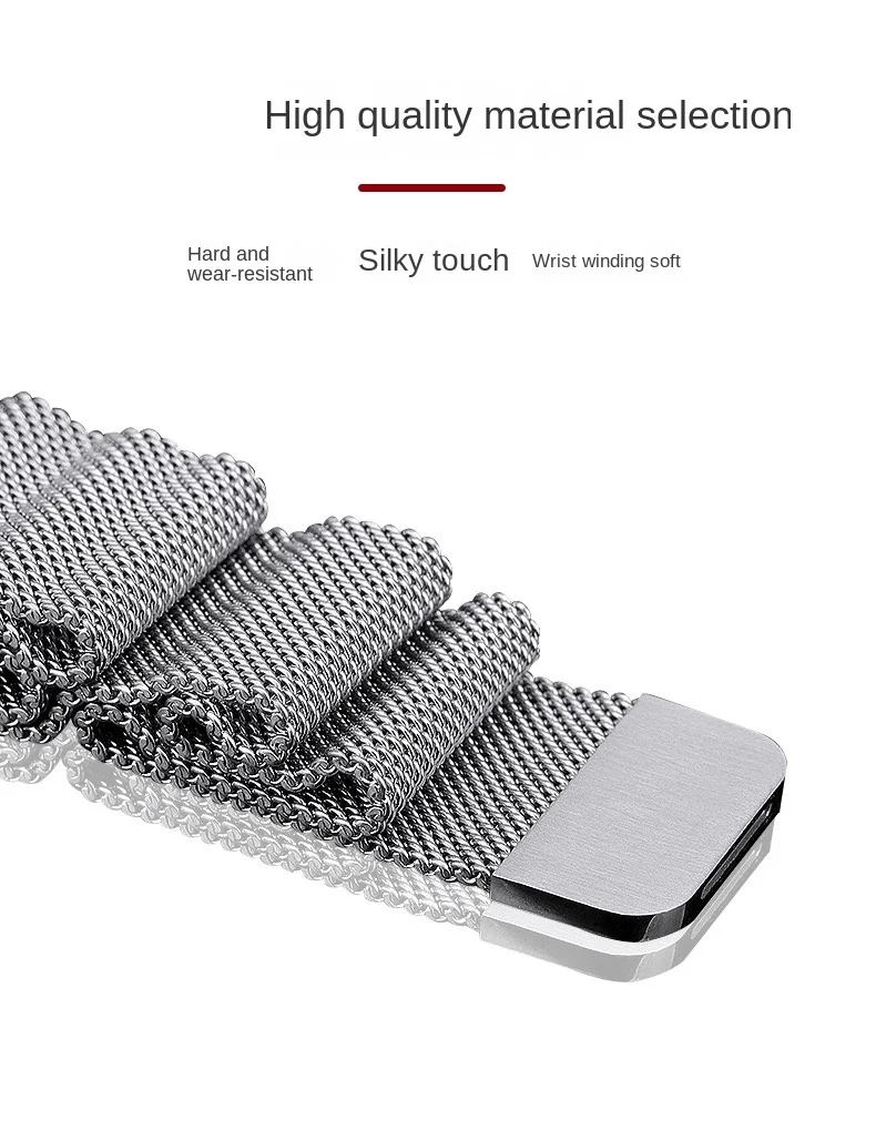 Stainless Steel Milanese Magnetic Bracelet Strap