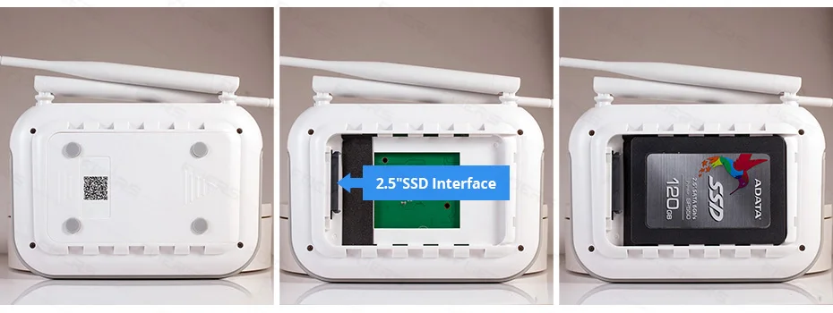 TF card inserted into a slot