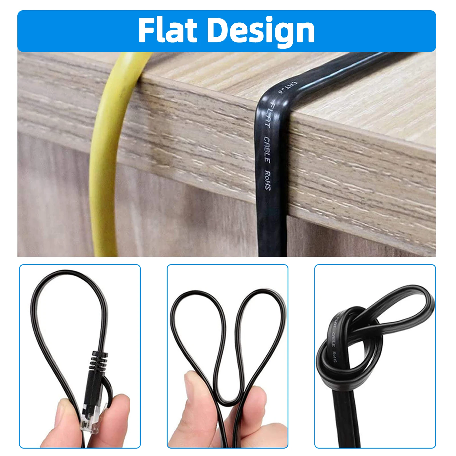 Outdoor Ethernet Cable - 23AWG Pure Copper, Waterproof & UV Resistant