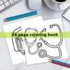 BOLD AND EASY MEDICAL GIRLY Coloring Book for Relaxation Featuring Lovely and Fun Illustrations for Adults and Kids Art Books ﻿ 4