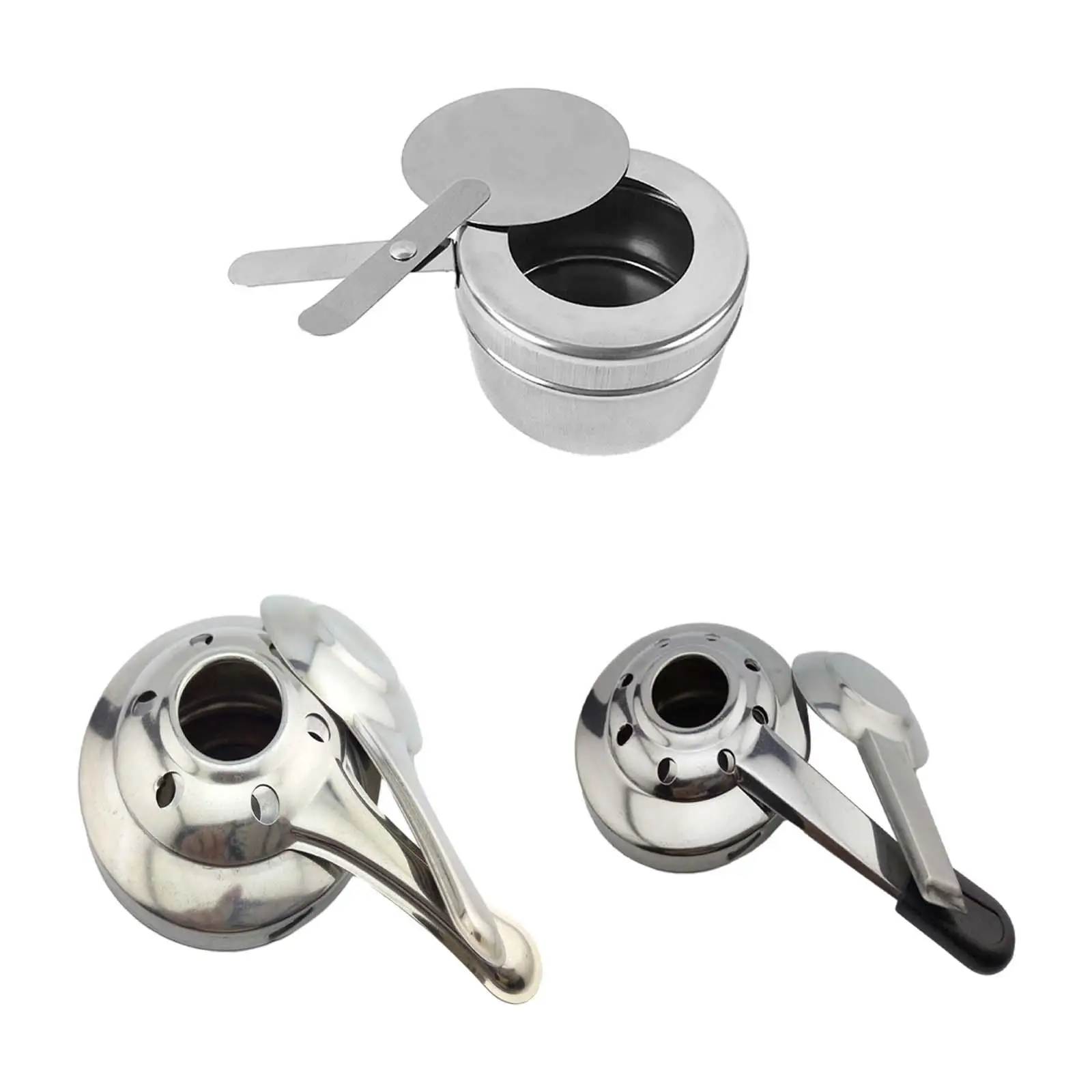 Stainless Steel Fuel Holder Catering Warmer Set Chafing Fuel Holders for Household Kitchenware Cooking Utensil Outdoor Trips