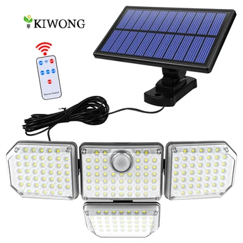 조정 가능한 헤드가 있는 야외 182/112 LED 벽 램프, 보안 LED 투광 조명, IP65 방수, 3 가지 작업 모드