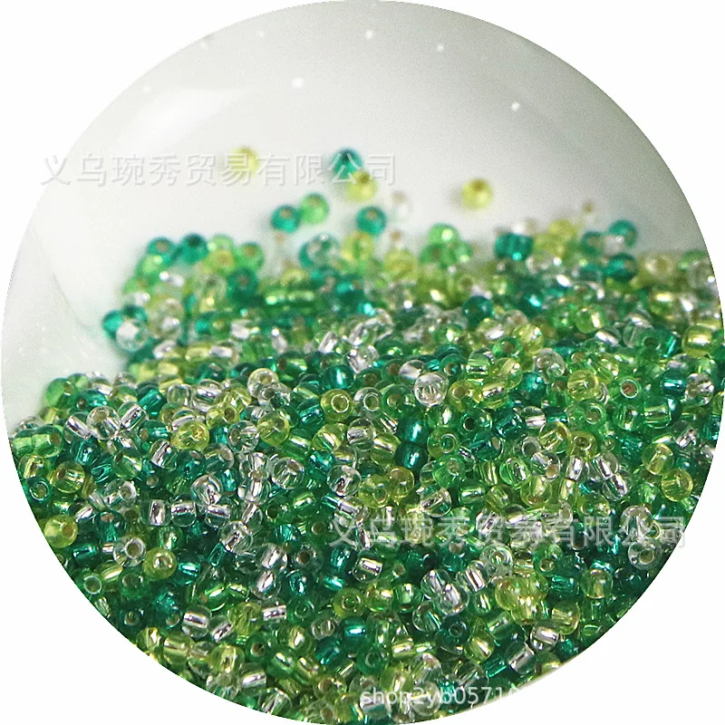 Filled Silver Glass Rice Beads for Handmade DIY Jewelry Accessories