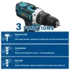 21V Cordless Drill Electric Screwdriver Electric Impact Drill Mini Wireless Power Driver DC Lithium-Ion Battery Power Tools 3