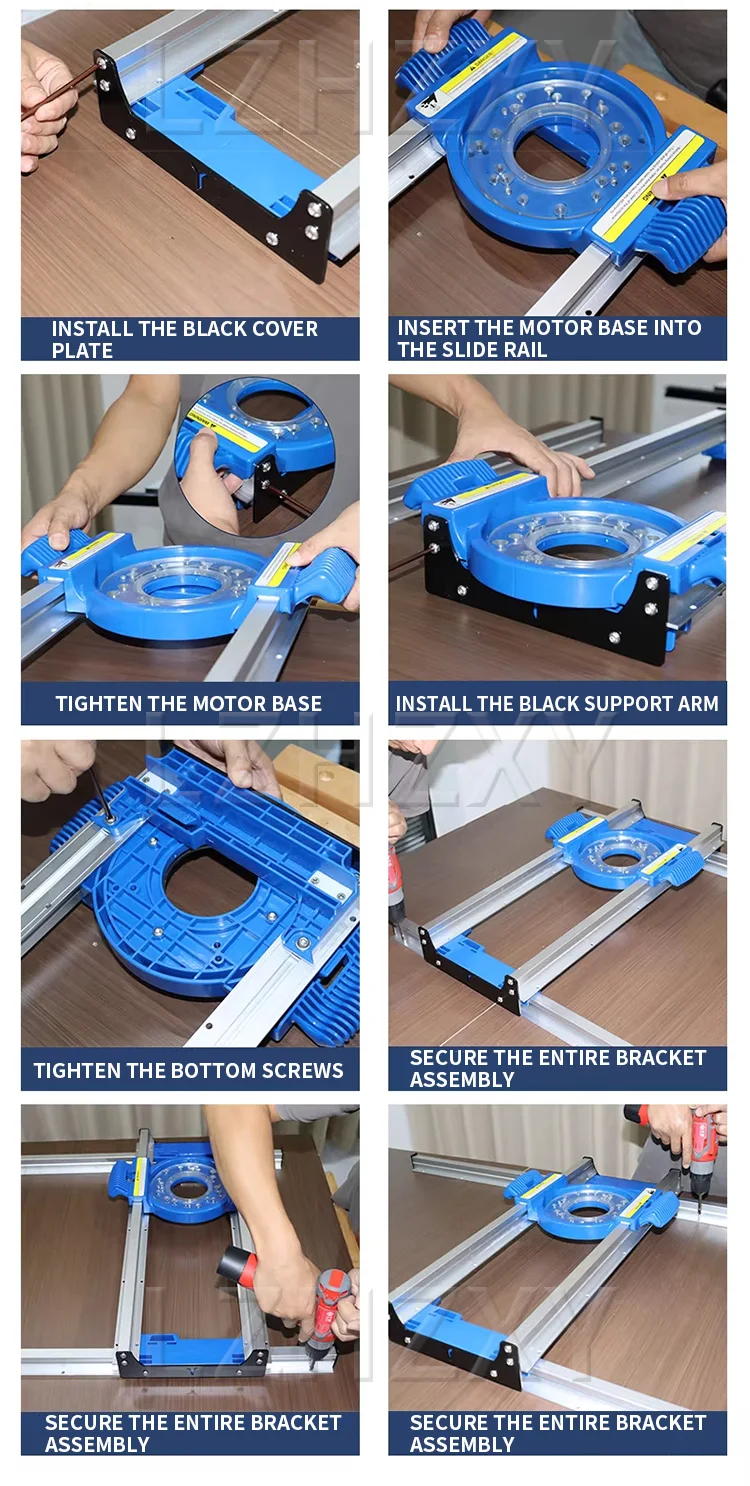 Woodworking Router Table Support Precision Positioning Aluminum Alloy Panel Flat
