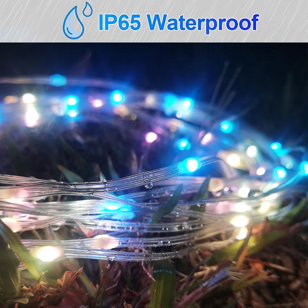 Fairy String Lights 5m 10m 20m 30m Smart Christmas Lights WS2812B RGBIC Christmas Dreamcolor USB LED String decorative lights led string lights led fairy lights string lights