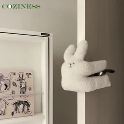 Poignée de porte Anti Collision, équipement de Protection pour bébé, Anti pincement, main, arrêt de porte, poupée animaux en peluche, vente en gros 