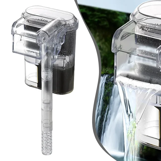 Wall Filter Fish Tank Waterfall Filter USB Cleaning Circulation Water Pump External Hanging Filter Water Pump Submersible Oxygen 5