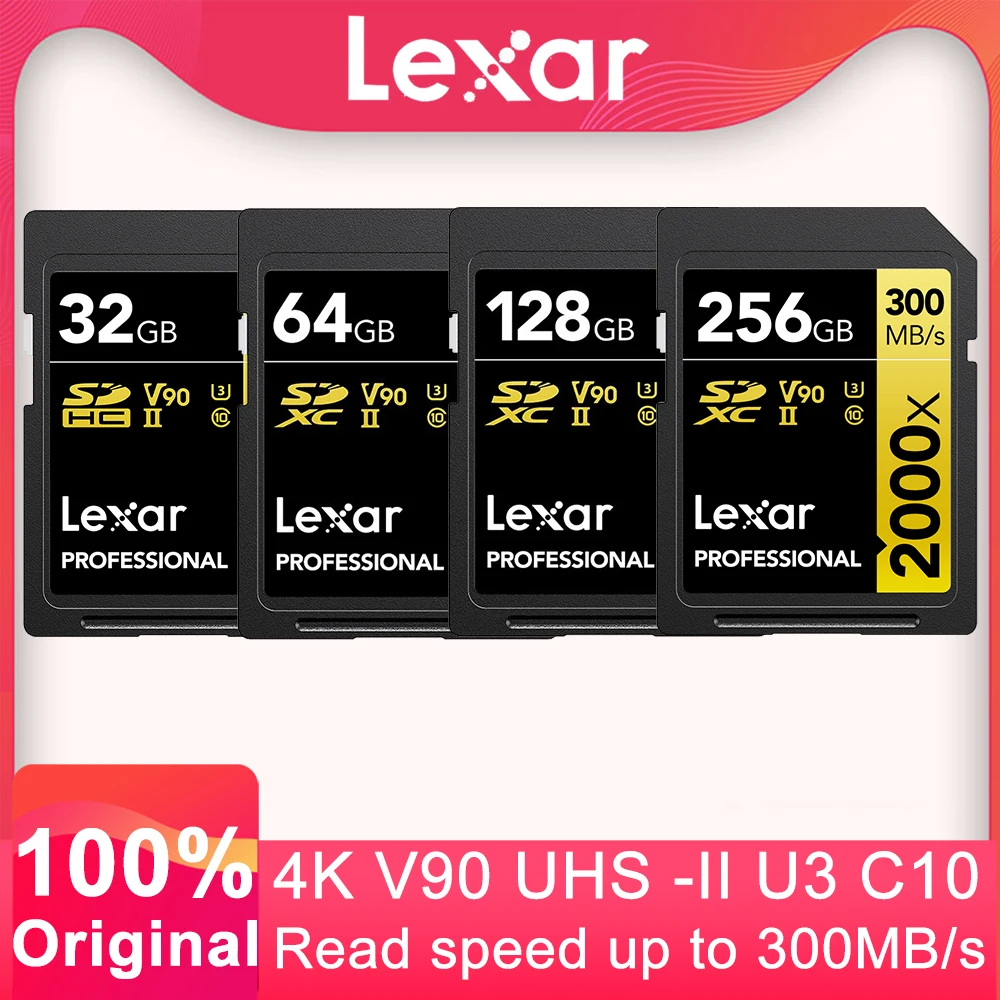 Lexar SDカード  uhs-ii 2000x 32gb 未開封新品 Amazon.com: Lexar Professional 2000x SD Card 32GB, SDHC UHS