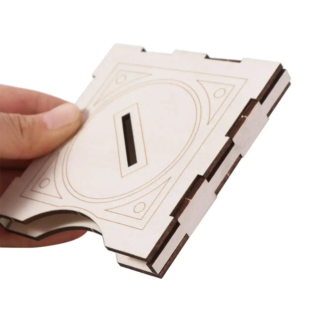 3D Puzzle Toys Assembling Wooden DIY Magic Set Educational Wooden Finger Magic Trick Colorful Brain Magic Pencil Box Gifts