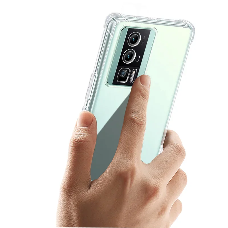 Clear Shockproof Silicone Soft Ultra-Thin Luxury Back Cover Case