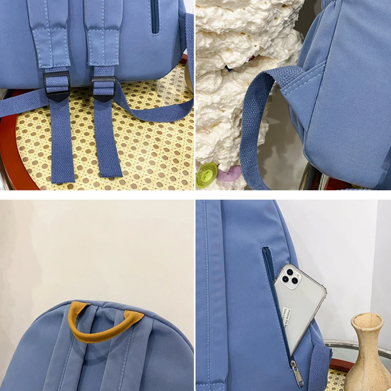 New Women's Luxury Fashion Knit Backpack Designer Ladies School Bag Female Large-capacity College Pattern High Quality Backpack