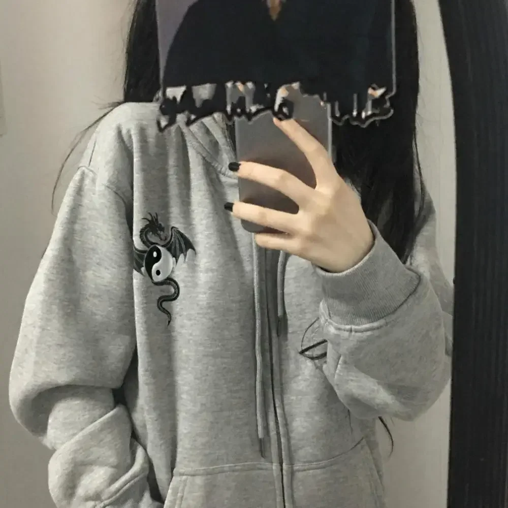 

Ruibbit/Новое поступление; Лидер продаж; Сезон весна-осень; Женское Свободное пальто в японском стиле Харадзюку в консервативном стиле на молнии с длинными рукавами