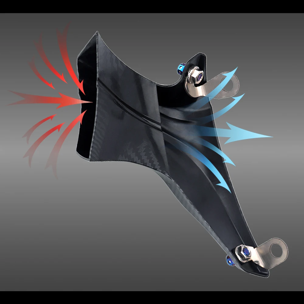 For KAWASAKI Ninja H2 H2R SX SE Motorcycle Brake Caliper Air Cooling Ducts Guard