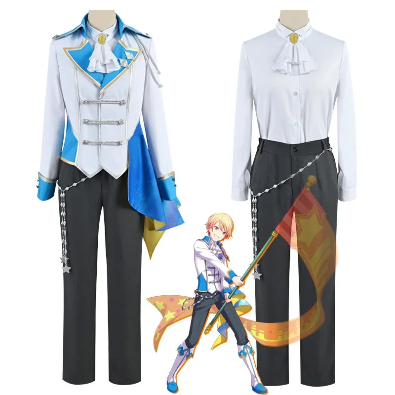 

Цветные костюмы для косплея аниме Tenma tsuasa Project Sekai, мужской костюм, игровая униформа, карнавальное пальто, рубашка, брюки