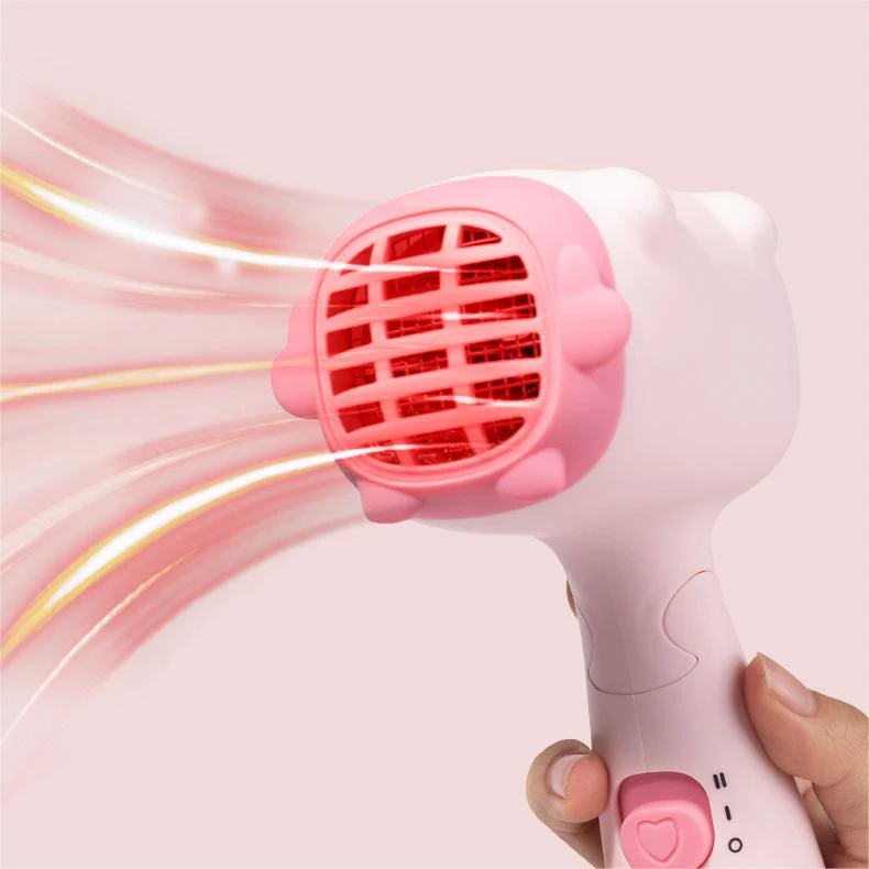 Silent wireless electric hair dryer for infants and young children