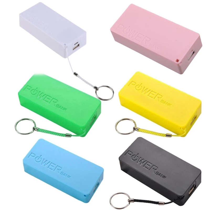 

USB Mobile Battery Pack for Case DIY Box For 2x18650 Lithium Battery Protable Colorful Box