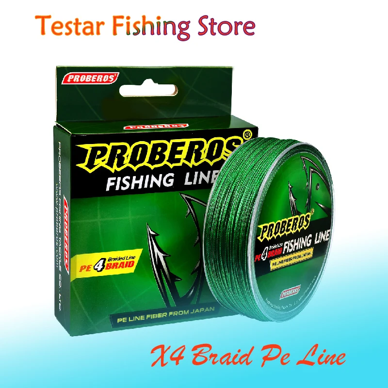 X4BraidedMultifilamentFishingLine0410PEBraidedLineCordSnood