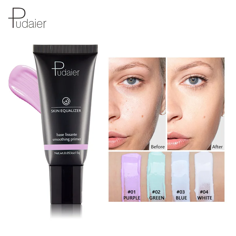 

Pudaier Primer Isolation Cream Invisible Pore Brighten Skin Tone Pre-Makeup BB Creams Concealer Base Foundation Cream Cosmetic