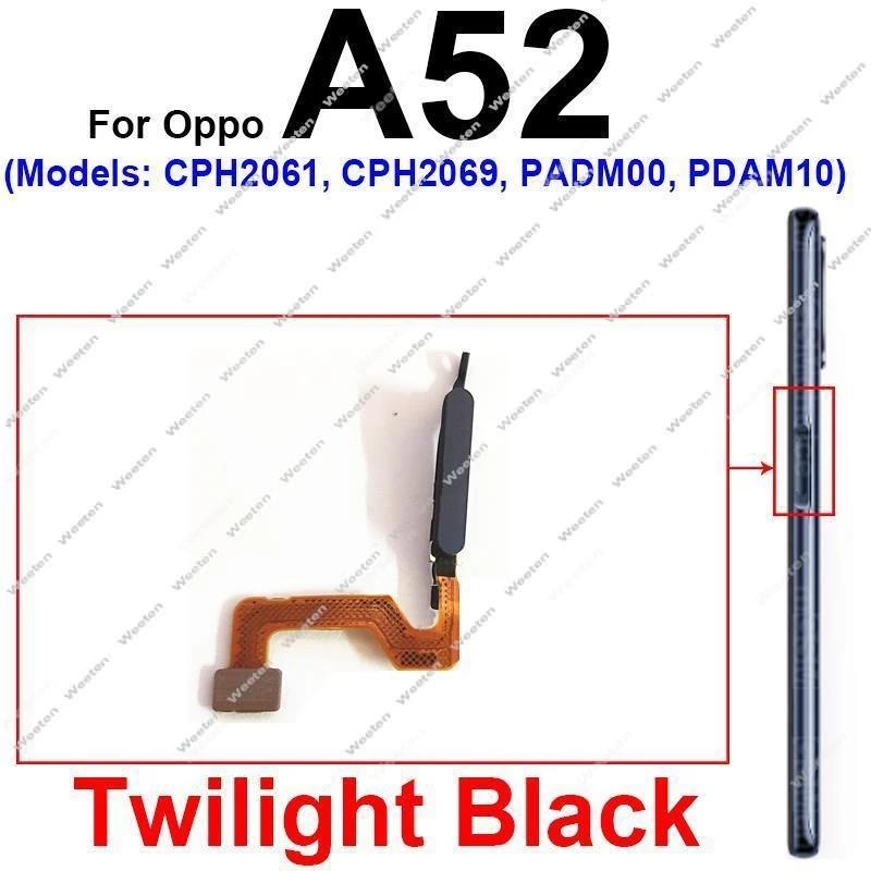 Fingerprint Sensor Flex Cable for Power Button Touch Sensing