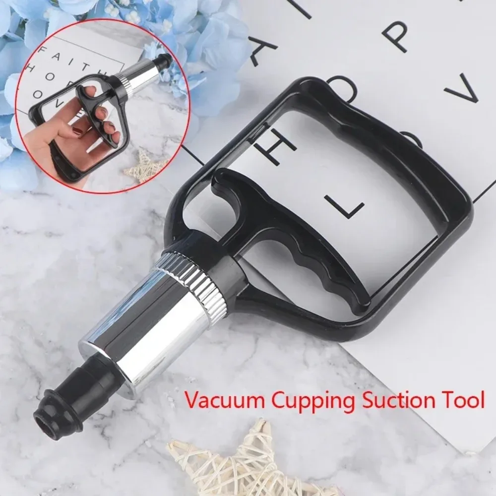 Chinese Medical Vacuum Cupping Air Gun Suction Pump Therapy Cups Back Arm Massage Aids Body Cupping Air Extraction Accessories