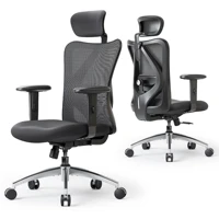 SIHOO M18 Ergonomic Office Chair for Big And Tall People Adjustable Headrest 2D Armrests Lumbar Support PU Wheels Swivel Feature 1