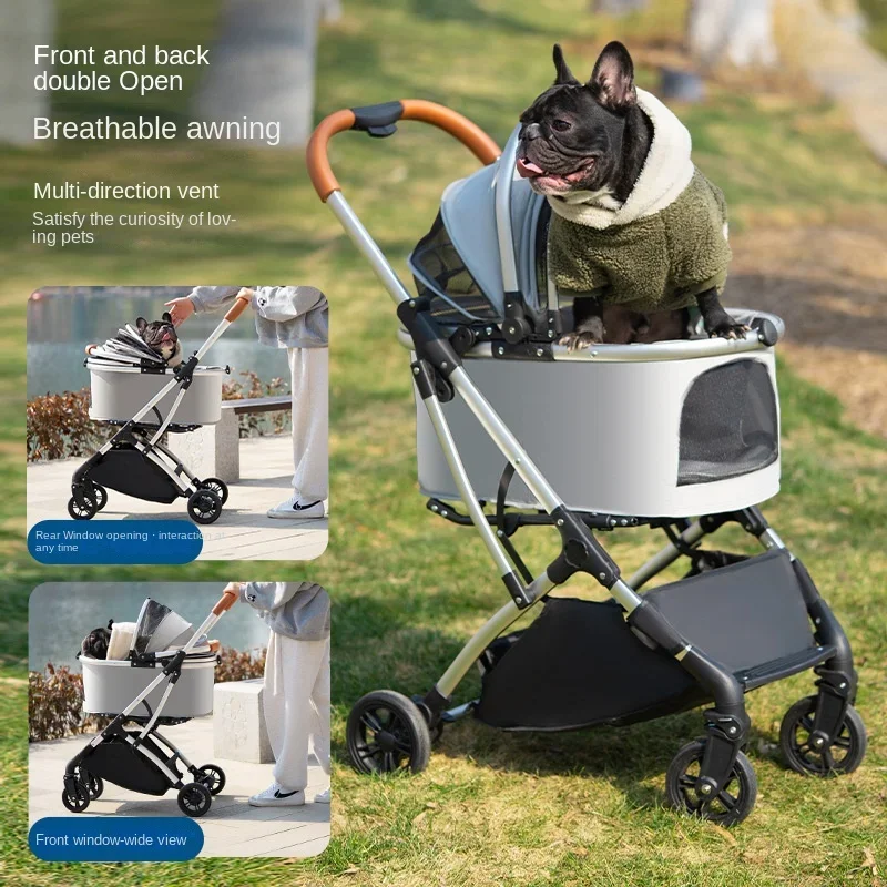 Outdoor Pet Stroller for Large and Medium Dogs Multifunctional