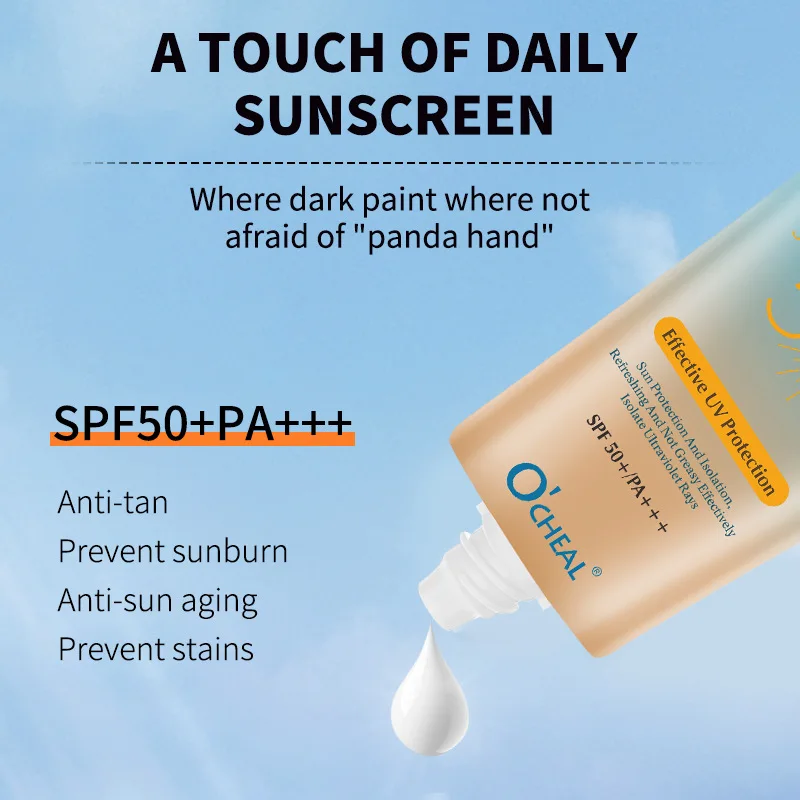Facial Body Sunscreen Sun Cream Sunblock Skin Protective Cream Anti-Aging Oil-control Moisturizing SPF 50+++