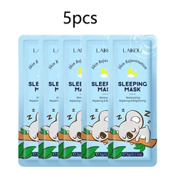 Hydrating & Repairing Night Facial Mask Set - 5-Piece Moisturizing Skin Care Collection (Koala)