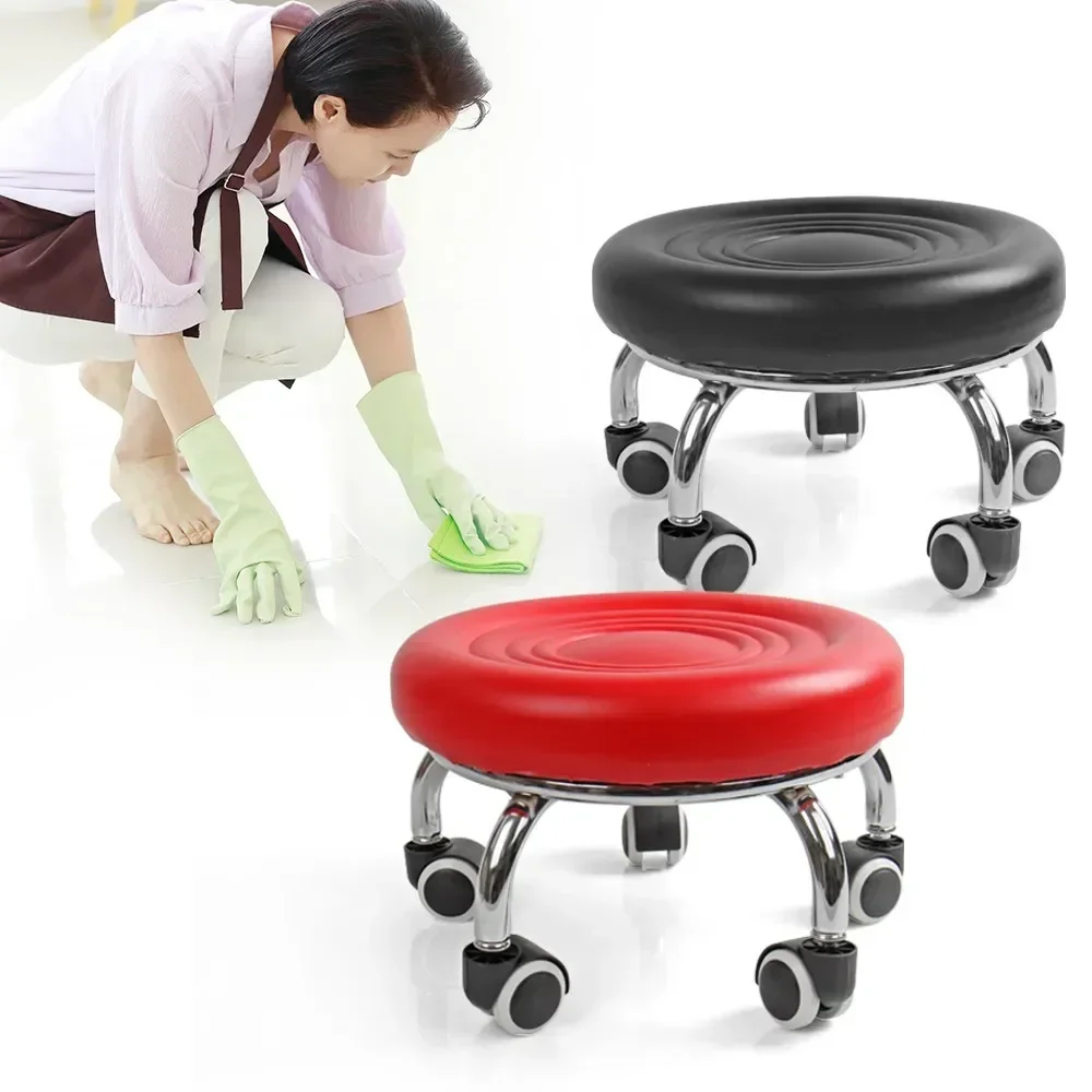 Stool Pulleys Car Washing Housework Movable Seating Mobile Farming Chair Wheel Chair folding stool foot stool