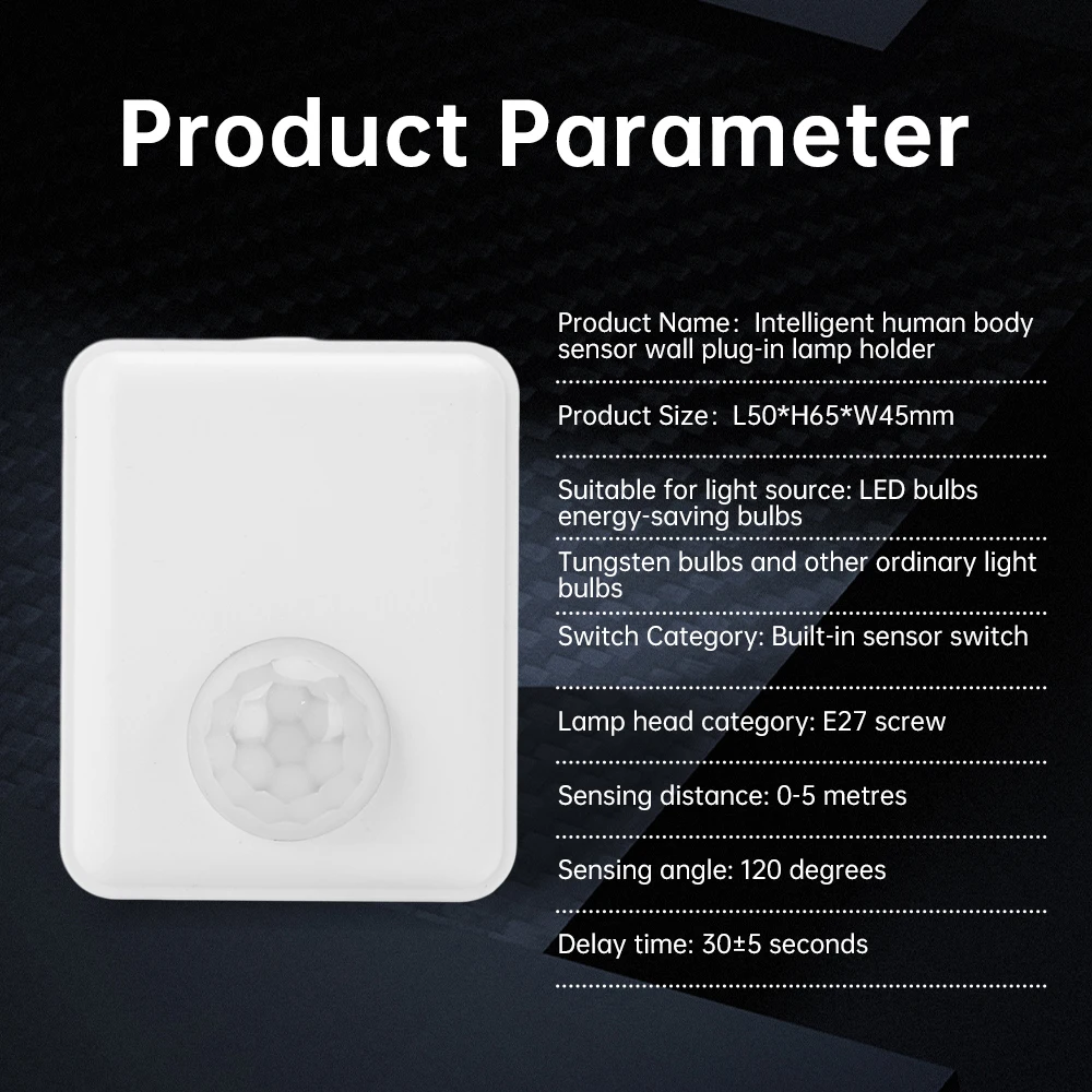 E27 Threaded Lampholder Infrared Sensor Switch IR Human Motion Sensor / Photoresistor Smart Switch Delay Off EU/US Plug,lamp bulb holder,lamp holder,lamp base
