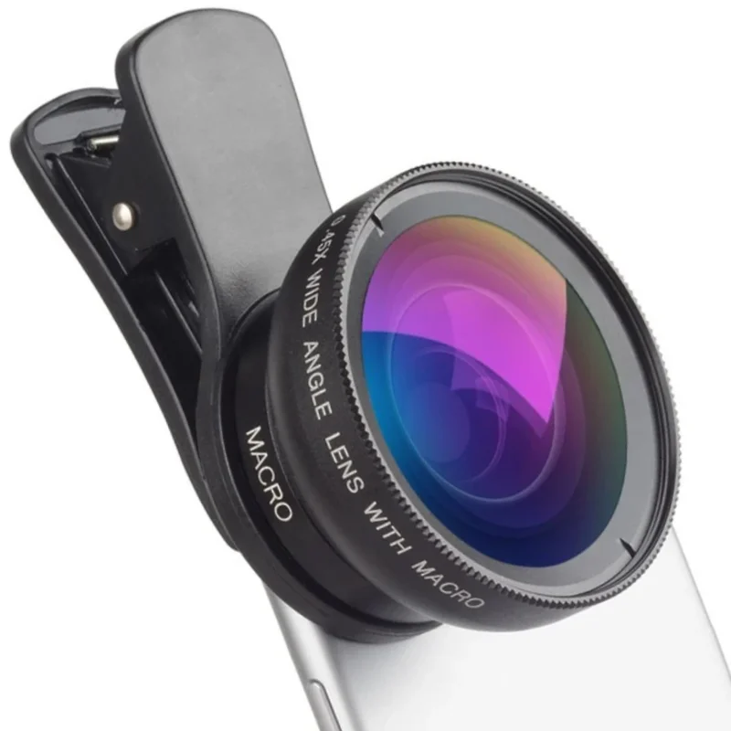 아이폰 삼성 스마트폰 카메라 폰 렌즈 키트, HD 37mm 0.45x 슈퍼 광각 렌즈, 12.5x 슈퍼 매크로 렌즈, 신제품 