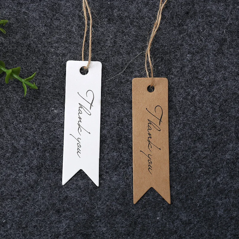 50Pcs Thank You Tag Gift Box Packaging Labels Decoration for DIY Wedding Guest Gift Birthday Party Paper Tags Listing Card thank you cards wedding favor tags gift sealing label cards