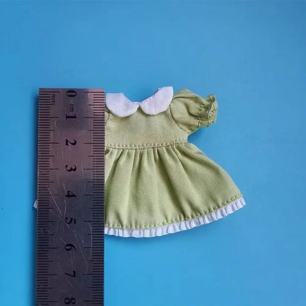 Handmade Pure Color Dresses Fashion Puff Sleeve Dolls Outfits Dresses Accessories 6 Styles Dolls Tops 1/11 OB11 Dolls/1/12 BJD