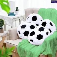 Sports Themed Plush Pillow Football Basketball Design Soft Fabric Cushion Simulation Football Doll Children's Birthday Gifts 1